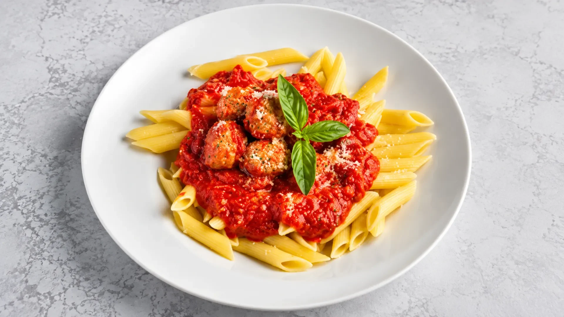 Applestone Pizzeria - Tomato meatball penne